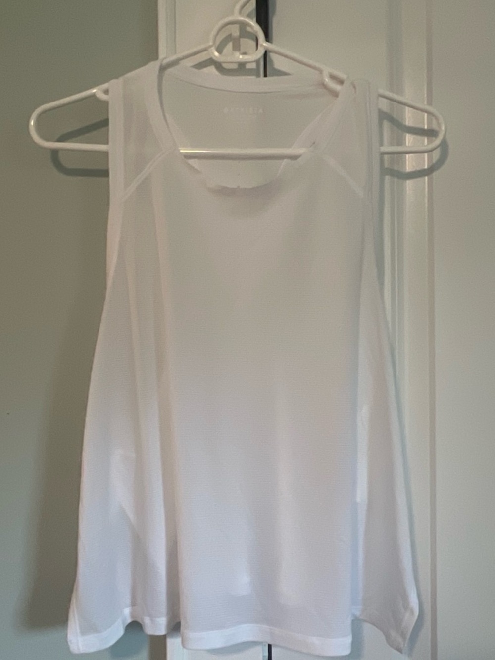 Athleta White Sleeveless Tank Top